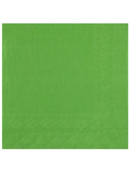 25 Serviettes papier vert pomme