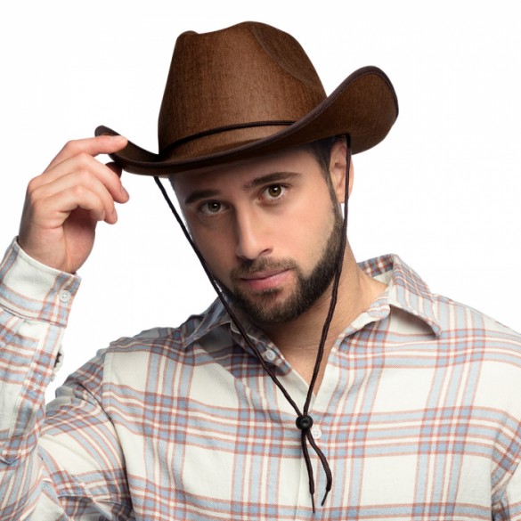 Chapeau cowboy Dallas marron