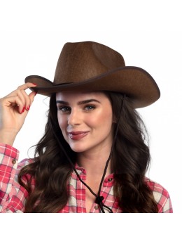 Chapeau cowboy Dallas marron