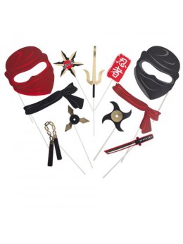 Kit photobooth 10 accessoires ninja