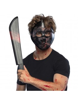 Masque hockey horreur avec machette