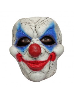 Masque clown souriant bleu