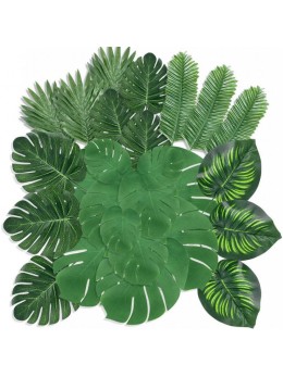 44 feuilles tropicales artificielles