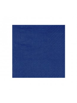 25 serviettes cocktail bleu