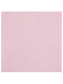25 Serviettes papier rose pastel