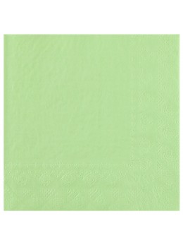 25 Serviettes papier vert menthe