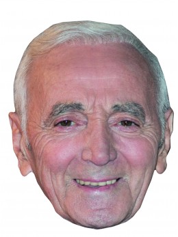 Masque carton Charles Aznavour