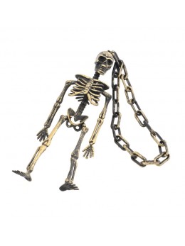 Déco squelette avec chaine 65cm