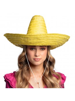 Sombrero mexicain jaune 49cm