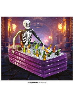 Cercueil squelette frigo gonflable 100cm