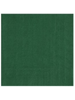 25 Serviettes papier vert sapin