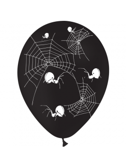 10 Ballons Halloween araignées