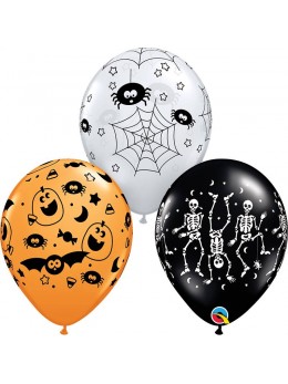 6 Ballons Halloween spooky assortis