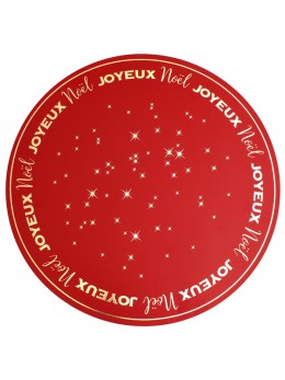 6 set de table rouge Noël 34cm