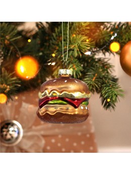 Boule de Noël hamburger