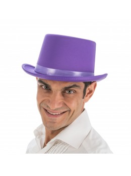 Chapeau haut de forme violet