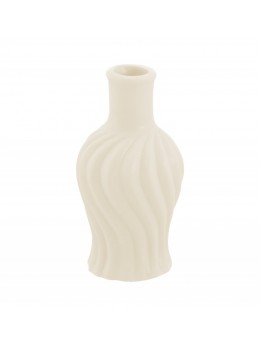 Mini vase céramique torsadé nude 8.5cm