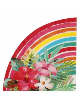 20 Serviettes aloha multicolores