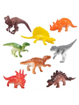 Sachet 8 jouets dinosaures