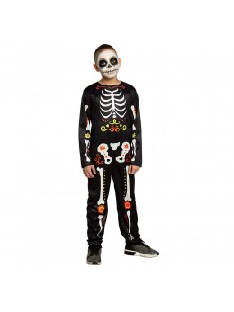 Déguisement squelette mexicain enfant