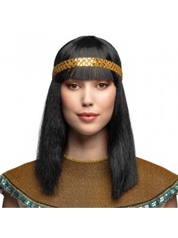 Perruque déesse egyptienne avec bandeau