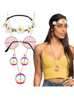 Set d'accessoires Hippie femme